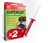 SWISSINNO Cebo de Recambio en Jeringas con Mantequilla de Cacahuete para Trampas para Ratones y Ratas - Atrayente Alimentario de Alta Eficacia, Compatible con Trampas SuperCat, Pack de 2