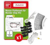 SWISSINNO Juego de Placas de Masa para ahuyentar martas de Coche, 45 Unidades, Kit Profesional para Compartimento del Motor de plástico, Adecuado para Marten Repellent Free Set - Fácil instalación