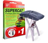 SWISSINNO SuperCat Trampa para Topos con Kit de Instalación - Sonda para localizar el túnel y Cortador de Suelo - Alta eficacia, Reutilizable - Control de Topos para Jardín - 1 Unidad