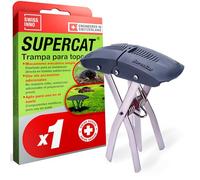SWISSINNO SuperCat Trampa para Topos - Trampa Profesional de Alta Eficacia con Activación en Ambos Sentidos - Reutilizable y Segura - Control de Topos para Jardín