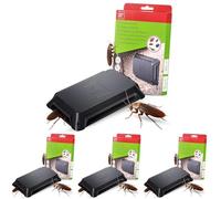 SWISSINNO Trampa para Cucarachas e Insectos Rastreros - con Cebo Alimenticio - Eficaz contra Cucarachas, Escarabajos, Lepismas, Arañas y Más - 2 Unidades - Uso Interior - Lista para Usar