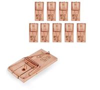 SWISSINNO Trampa para Ratones de Madera Classic - Pack de 10 - Madera de Haya FSC - Eficiencia Probada Sin Veneno - Cepo Mecánico Fabricado en Europa