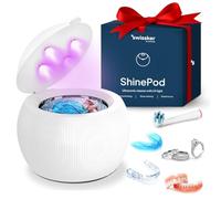 Swissklip ShinePod - Cápsula de limpieza dental ultrasónica | Máquina limpiadora de retenedores ultrasónicos | Limpiador de protector bucal | Limpiador de protector nocturno | Limpiador de alineadores
