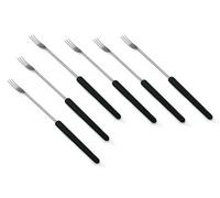 Swissmar - Juego de 6 tenedores para fondue, Cheese Forks, Negro, 1