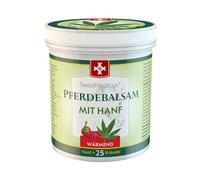 SwissMedicus bálsamo de caballo con calentamiento de cáñamo - ideal para deportistas - receta tradicional suiza - extractos de plantas naturales - uso diario - pomada de caballo - 250 ml