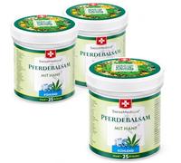 SwissMedicus Bálsamo de caballo frío con cáñamo, 2 + 1 gratis de 500 ml | Gel de masaje refrescante con aceite de semillas de cáñamo y extractos vegetales, en un envase de 500 ml