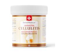 SwissMedicus Cellulitis Gel Anticelulítico para Masaje, 18 Hierbas, 500 ml | Textura Gel, Aroma Herbal y Calor Agradable en Gel Anticelulitico para Piel de Naranja y Rutina Reafirmante Corporal en Casa