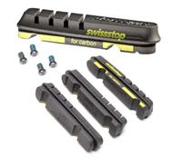 SWISSSTOP | Zapatas De Freno Flash Evo Compatible Shimano-Sram - Juego 4 Zapatas Swissstop Flash Evo Compatible Shimano / Sram Negro. Compatible: Shimano / Sram. Para llanta de