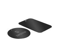 Swissten 2x Placas con adhesivo para móvil y adaptador soporte magnético,