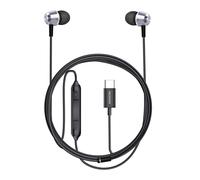 Swissten Auriculares In-Ear USB-C con Micrófono Integrado 1.2m, / Plata