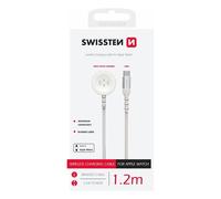 Swissten Cargador Magnético 2.5W a USB-C para Watch de Nylon 1.2m,