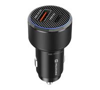 Swissten, Cargador de coche de carga rápida 38W USB-C Power Delivery y USB 3.0