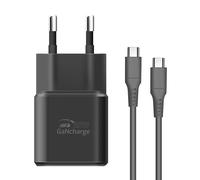 Swissten Cargador de Red GaN USB-C PD 35W con Cable USB-C a USB-C 1.5m,