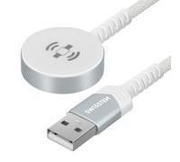 Braided wireless magnetic charger for apple watch metal, usb-a 1.2 m w