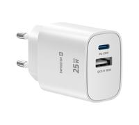 Swissten Cargador USB-C 25W Power Delivery y USB-A Quick Charge 3.0 18W
