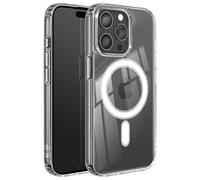 Swissten, Funda Reforzada para iPhone 15 Pro modelo MagStick Clear Jelly