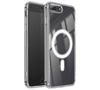 Swissten, Funda Reforzada para iPhone 8 Plus modelo MagStick Clear Jelly