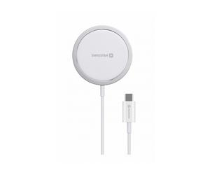 Swissten magstick smartphone blanco usb cargador inalámbrico interior