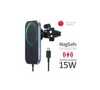Swissten Soporte Coche MagSafe para iPhone Carga Rápida 15W Rejilla Ventilación