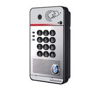 SwissVoice Intercomunicador Swissvoice CD601 Intercomunicador IP-SIP muy resistente a golpes y con un botón, teclado numérico, cámara y lector de tarjeta