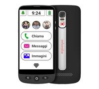 swissvoice - Smartphone S510-M + Cable de Carga magnético - Fácil de Usar - Botón SOS - Smartphone 4G para Mayores - Libre - Negro