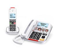 SWISSVOICE-Xtra 3355 Combo-Teléfono con Cable y teléfono inalámbrico para Personas Mayores-Teclas Grandes-Contestador automático-Audio Boost-Tono de Llamada Alto-Compatible audífonos-Bloqueo Llamadas