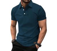 SwissWell Polo Hombre Manga Corta Transpirable Golf Polos Verano Camisa Deportivos para Hombre T-Shirt Azul Pato Oscuro XL