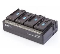 SWIT LC-D421C KIT | 4-CH DV charger with 4x Canon BP Style plates