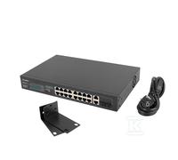 Switch 16x100MB PoE+/2x COM. no rack 19" RSFE-16P-2C-250