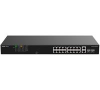 Switch 18 Puertos RJ45 (2 Combo Uplink Gigabit RJ45 + 16 Downlink 10/100Mbps) + 2 SFP Combo - REYEE