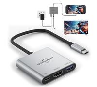 Switch 2 Dock 4K @60Hz Adaptador de TV portátil estación de acoplamiento para Switch / Switch2 / Steam Deck/ROG Xbox Ally X 3 en 1 100W PD / USB 3.0 / HDMI2.0 USB-C Hub (compatible con Switch2 v21.0.0