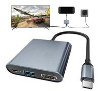 Switch 2 Dock, estación de acoplamiento USB C portátil con 4K a 120Hz/PD 100W/1000M Ethernet/2 puertos USB 3.0, base de TV de viaje de aleación de aluminio para Switch/Steam Deck/ROG Xbox Ally X