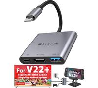 Switch 2 Dock HDMI2.1 actualizado V21 para Nintendo Switch 2 compatible con el último firmware V21+/Plug&Play/USB a HDMI adaptador 4k120Hz para portátil/MacBook (no requiere actualizaciones manuales