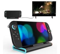 Switch 2 Docking Station Portátil TV Dock 3 IN1 Solo Compatible con Nint-endo Switch 2 TV Dock con salida HDMI 4K @ 120Hz + 100 W de entrada de carga + 3 puertos USB 3.0, S-Witch 2 consolas, base de