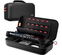 Switch 2 Estuche para Nintendo Switch 2 (2025), Compatible Con Funda Agarre de SUPCASE/Mumba, Bolsa Viaje PortáTil Con ProteccióN Total para Banco EnergíA, 15 Tarjetas Juego Y Accesorios Carga (negro)