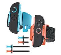 Switch 2 Wrist Straps and Leg Straps, 4 Pack Adjustable Bands for Joy-Con Grip Comfortable Fit for Adults, Kids - Switch 2 Accessories for Just Dance, Fitness - Skin-Friendly Switch 2 Joy Con Straps