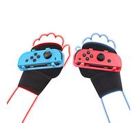 Switch 2023 Just Dance JoyCon Grip LeyuSmart correa de muñeca diseño de boxeo (libre las manos, baila libremente con ritmo) para Nintendo Switch Just Dance 2023 2022 2021 2020 2019 azul y rojo