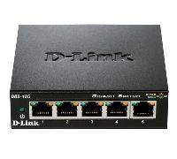 D-Link DGS-105 No administrado L2 Gigabit Ethernet (10/100/1000) Negro
