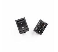 Switch 5Pcs Boat CD1-104 4 Pies 2 Archivos con Luces Rocer Power 15 x 21MM 4pin Luz(5pcs black,12V)