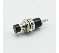 Switch 7mm Momentary Push Button Press The Reset On OFF Normally Open NO 6Pcs(6 black)
