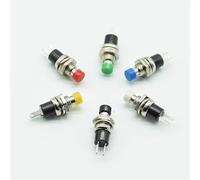 Switch 7mm Momentary Push Button Press The Reset On OFF Normally Open NO 6Pcs(Each color 1pc)