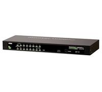 16 Port USB/PS2 KVM, combo console , 2048x1536 , 2 level