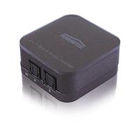 Switch Audio Toslink - Marmitek Connect TS21 - Audio Optical - 2 IN / 1 Out - S/PDIF - Frecuencia de Muestreo de 192 kHz - Dolby Digital - DTS - Interruptor Para Cable de Fibra Óptica - Control Remoto