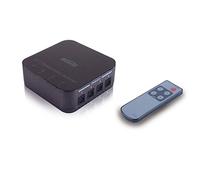 Switch Audio Toslink - Marmitek Connect TS41 - Audio Optical - 4 IN / 1 Out - S/PDIF - Frecuencia de Muestreo de 192 kHz - Dolby Digital - DTS - Interruptor Para Cable de Fibra Óptica - Control Remoto