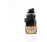 Switch codificador 1pcs interruptor selector de auto-lock 22 mm 1NO1NC 2 Posiciona interruptores rotativos DPST 4 Tornillos 1 0A400V Interruptor perilla alimentación EN/Apagado(Noir)