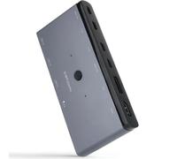Switch Conmutador 8K Nanocable 10.12.0003/ 1x HDMI/ 1x DisplayPort/ 3x USB/ 2x USB Tipo-C/ 1x Jack 3