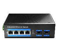 SWITCH CUDY 4-PORT GIGABIT INDUSTRIAL POE WITH 2 GIGABIT SFP PORT