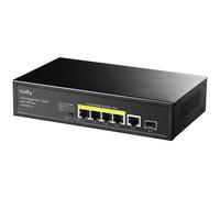 Switch Cudy Gigabit 5 Puertos RJ-45, 1 SFP, PoE+ 120W, Montaje Rack, Metal, Sin Ventilador