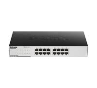 D-Link GO-SW-16G No administrado L2 Gigabit Ethernet (10/100/1000) 1U Negro