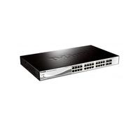 D-Link DGS-1210-28P switch Gestionado L2 Gigabit Ethernet (10/100/1000) Energía sobre Ethernet (PoE) 1U Negro